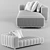Luxurious Minotti FREEMAN Chaise Longue 3D model small image 6