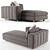 Luxurious Minotti FREEMAN Chaise: Crafted Elegance 3D model small image 2