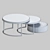 Modern Round Coffee Table - Multiple Sizes 3D model small image 2