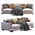 Flexform Long Island Sofa 3D model small image 2