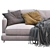 Flexform Long Island Sofa 3D model small image 4