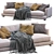 Flexform Long Island Sofa 3D model small image 7