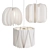 Modern Pleated Pendant Lamp - 33cm Diameter
Stylish White Pendant Lamp - 47cm Diameter
Contemporary White Ceiling 3D model small image 1