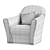 Stylish NINA Armchair: Timeless Elegance. 3D model small image 7