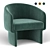 Elegant Franco Chair: Modern Design 3D model small image 1