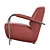 Modern LX965 Armchair: Comfort and Style 3D model small image 5