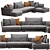 Lyndon Sectional: Modern and Versatile Sofa 3D model small image 4