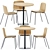 Elegant Sarek Table & Rama Chair 3D model small image 1
