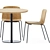 Elegant Sarek Table & Rama Chair 3D model small image 4