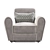 Modern KALLIO Armchair: Stylish Comfort. 3D model small image 2