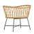 Elegant Rattan Bassinet for Nursery 3D model small image 1