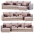 IKEA FINNALA 4-Seat Sectional Chaise 3D model small image 3