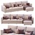 IKEA FINNALA 4-Seat Sectional Chaise 3D model small image 6