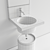 Elle Round Washbasin: Elegant and Functional 3D model small image 5