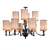 Elegant Richmond Chandelier: 90cm Width, 65cm Height 3D model small image 3