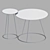 Modern Square Table in Multiple Sizes 3D model small image 2