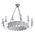 Elegant French Tole Chandelier 3D model small image 2