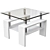 Modern Coffee Table ST-052 in Wenge or White Finish 3D model small image 2