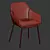 Sleek Savile Tub Dining Chair 3D model small image 5