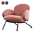 BAIXA Softline Velvet Armchair 3D model small image 4