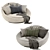 Desiree Lacoon Armchair: Stylish and Comfy 3D model small image 3