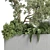 Outdoor Plant Collection: 36 Pot Bush Grass, Tree & Palm in Concrete Vases 3D model small image 3