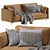 Stylish and Comfortable DItre Italia Sofa 3D model small image 1