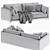 Stylish and Comfortable DItre Italia Sofa 3D model small image 7