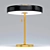 Revolve Brass Black Table Lamp 3D model small image 3