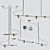 Sleek LED Pendant Chandelier 3D model small image 1