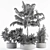 230-Piece Outdoor Plant Pot Set 3D model small image 4