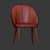 Bruni Jade Dijon Dining Chair 3D model small image 2