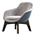 GHIRLA Modern Armchair: Stylish, Versatile, Luxury 3D model small image 1