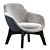 GHIRLA Modern Armchair: Stylish, Versatile, Luxury 3D model small image 3