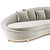 Elegant Curve Sofa Set 3D model small image 2