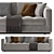 Minotti Andersen Line Quilt: Luxurious Comfort in Every Stitch 3D model small image 3