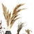 Pampas Dry Plant Set with Concrete Vase 3D model small image 4