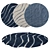 Round Rugs Set - Versatile and Realistic 3D model small image 1