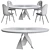 Elegant Eliseo Dining Table 3D model small image 2