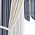 Polygonal Curtain Model: 3DS Max, OBJ & Texture 3D model small image 2