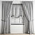 Polygonal Curtain Model: 3DS Max, OBJ & Texture 3D model small image 7