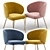 Sleek Tuka Chair: Modern Design 3D model small image 2
