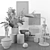 Scandinavian Minimalist Decor Set 3D model small image 5