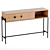 Clara Oak Console - Stylish and Compact 3D model small image 1