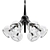 Giotto Burst 0.6: Walnut-Satin Chandelier 3D model small image 1