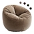 Comfort Cozy Bean Bag Chair 3D model small image 1