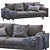 Modern Blue Interface Sofa: 2013 Design 3D model small image 1
