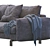 Modern Blue Interface Sofa: 2013 Design 3D model small image 2