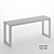 Sleek Gastro Metal Bench 3D model small image 2