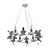 ARTE Lamp AMUR A1133SP-6WG: Elegant White and Gold Chandelier 3D model small image 3